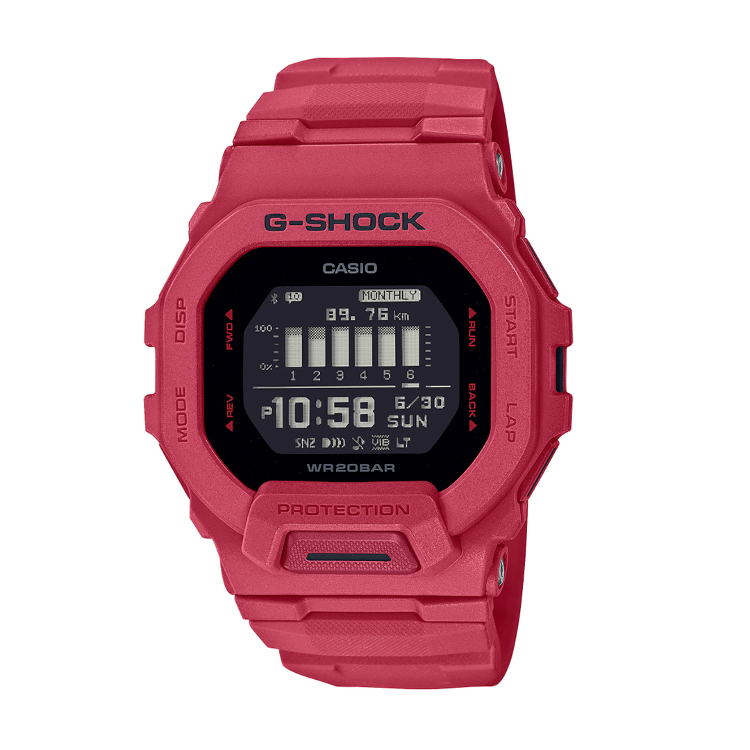 CASIO G-SHOCK SPORTS GBD-200RD-4DR DIGITAL SPECIAL COLOUR MODELS RED WATCH