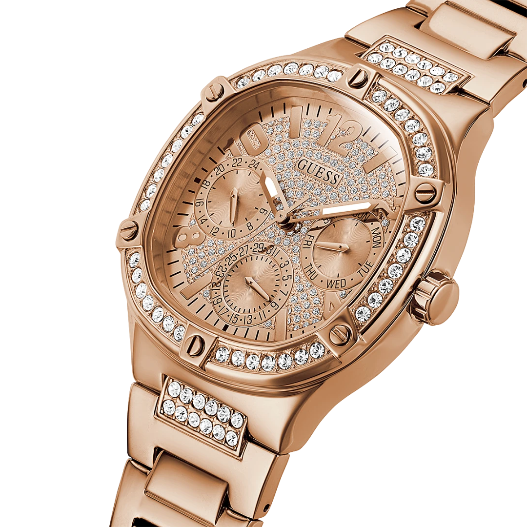 GUESS GW0558L2 GLITZ QUARTZ MULTI FUNCTION 3 HANDS WOMEN WATCH