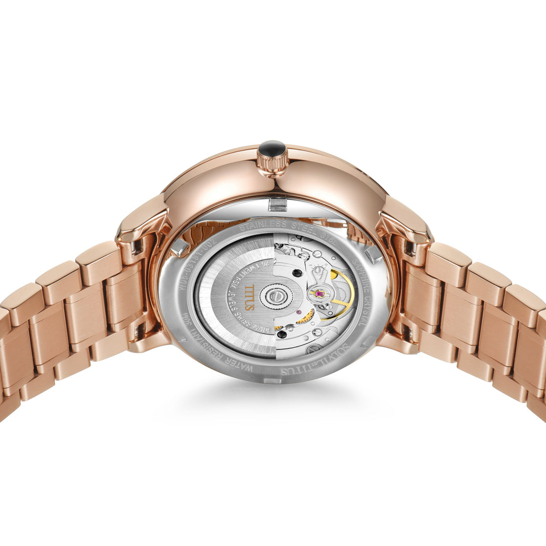SOLVIL ET TITUS SONVILIER W06-03181-002 3 HANDS DATE AUTOMATIC WOMEN WATCH