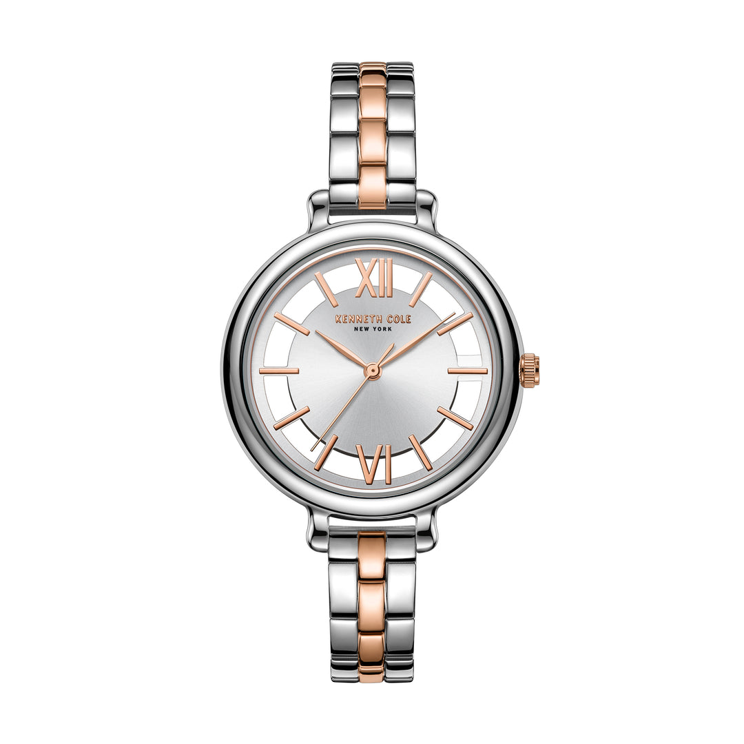 KENNETH COLE KC50789006 QUARTZ TRANSARENCY STAINLESS STEEL WOMEN WATCH