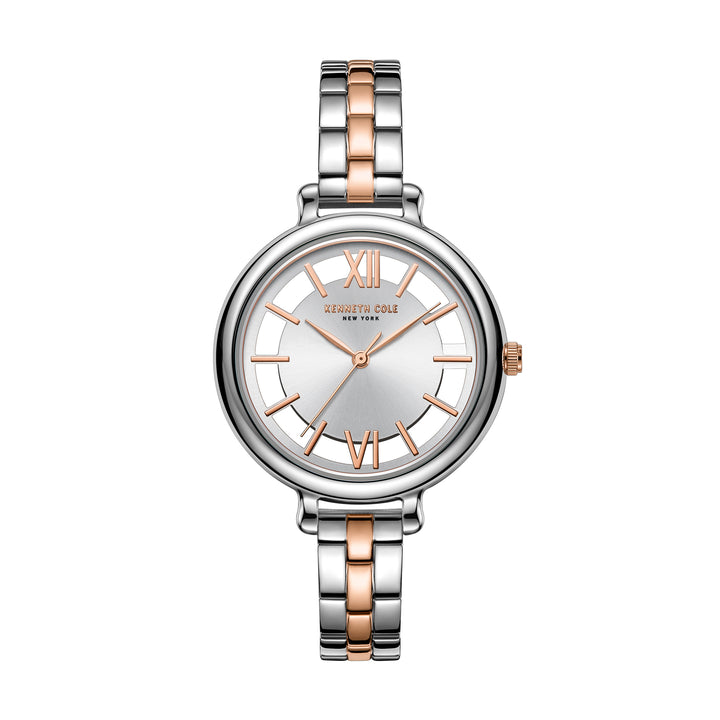 KENNETH COLE KC50789006 QUARTZ TRANSARENCY STAINLESS STEEL WOMEN WATCH