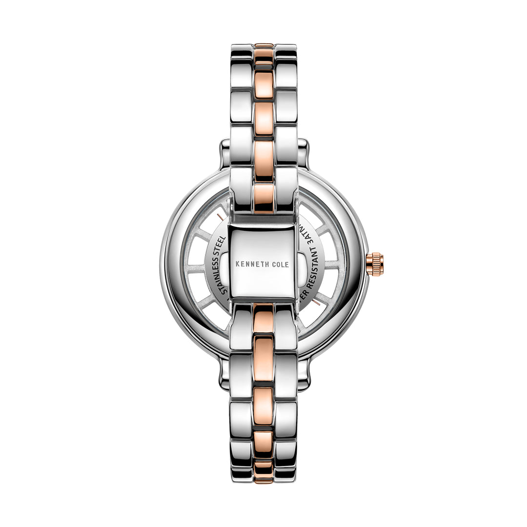 KENNETH COLE KC50789006 QUARTZ TRANSARENCY STAINLESS STEEL WOMEN WATCH