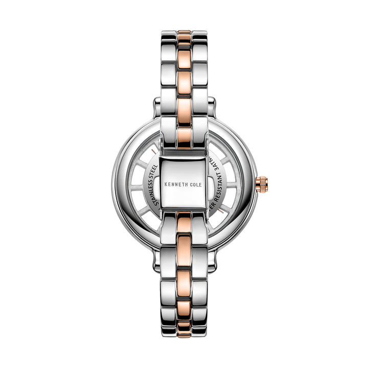 KENNETH COLE KC50789006 QUARTZ TRANSARENCY STAINLESS STEEL WOMEN WATCH