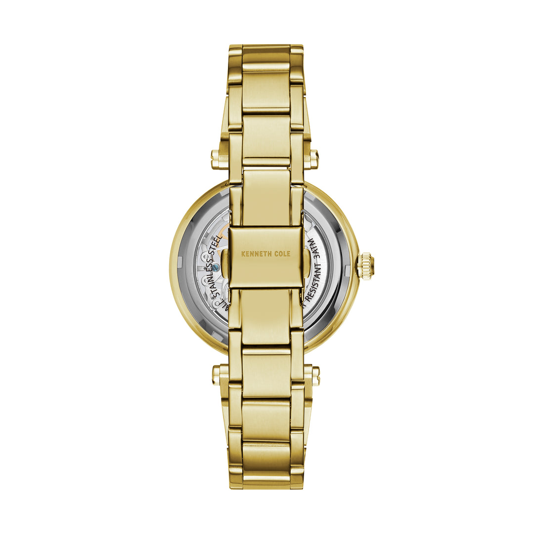 KENNETH COLE KC50799003 AUTOMATIC STAINLESS STEEL GOLD WOMEN WATCH