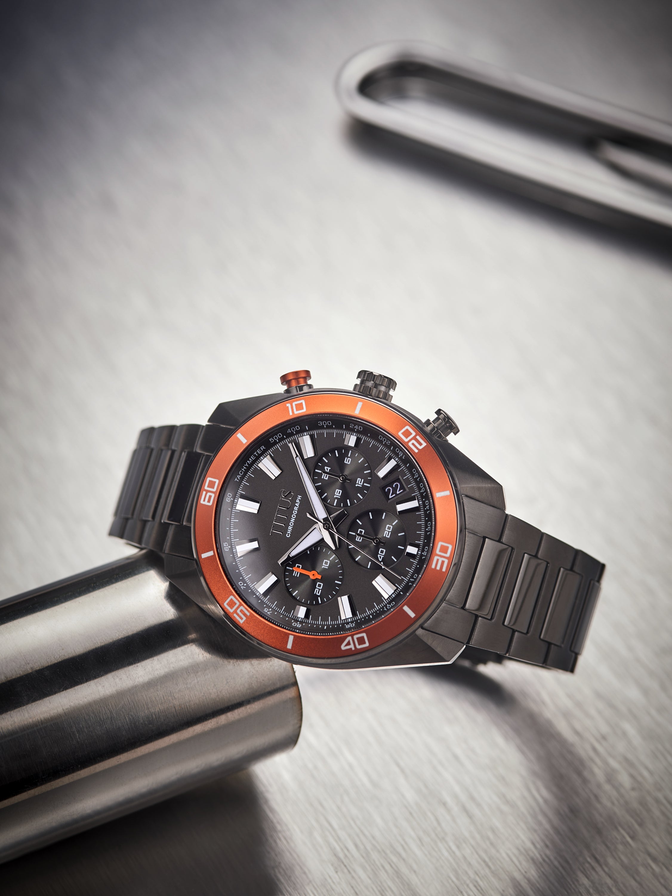 Solvil et Titus Modernist Chronograph Black Men Watch | City Chain