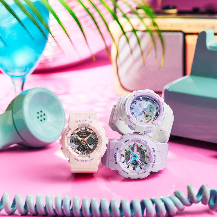 CASIO BABY-G BGA-280PM-7ADR STANDARD ANALOG-DIGITAL WHITE WATCH