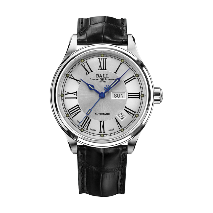 BALL TRAINMASTER NM1058D-L4J-WH ROMAN MEN WATCH