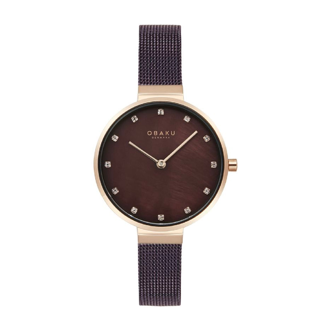 OBAKU ANEMONE WALNUT V287LXVNMN WOMEN WATCH