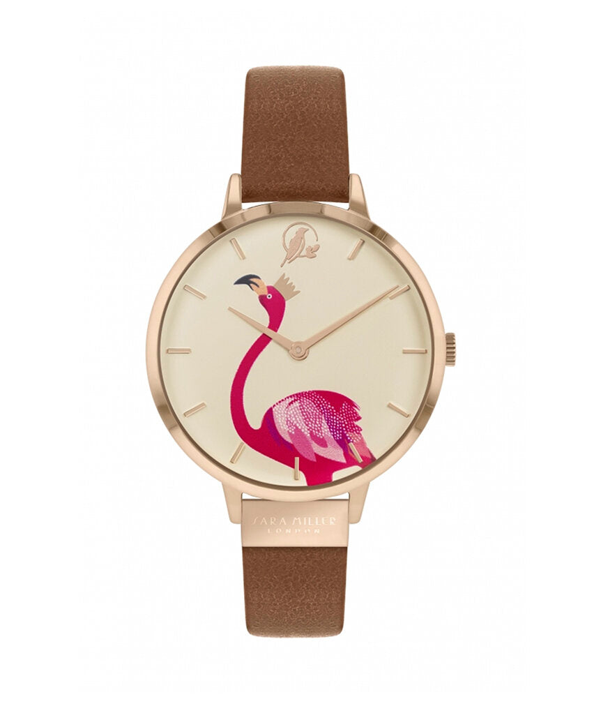 SARA MILLER PICCADILLY COLLECTION FLAMINGO ROSE GOLD