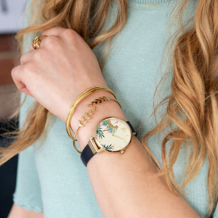 SARA MILLER TAHITI COLLECTION LEOPARD GOLD