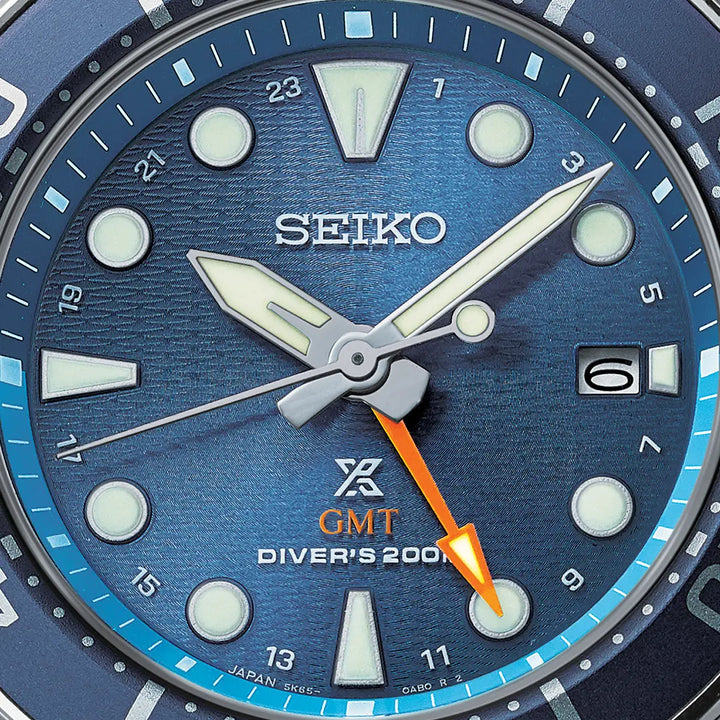 SEIKO PROSPEX SFK001J1 AQUA SUMO SOLAR GMT DIVER MEN WATCH