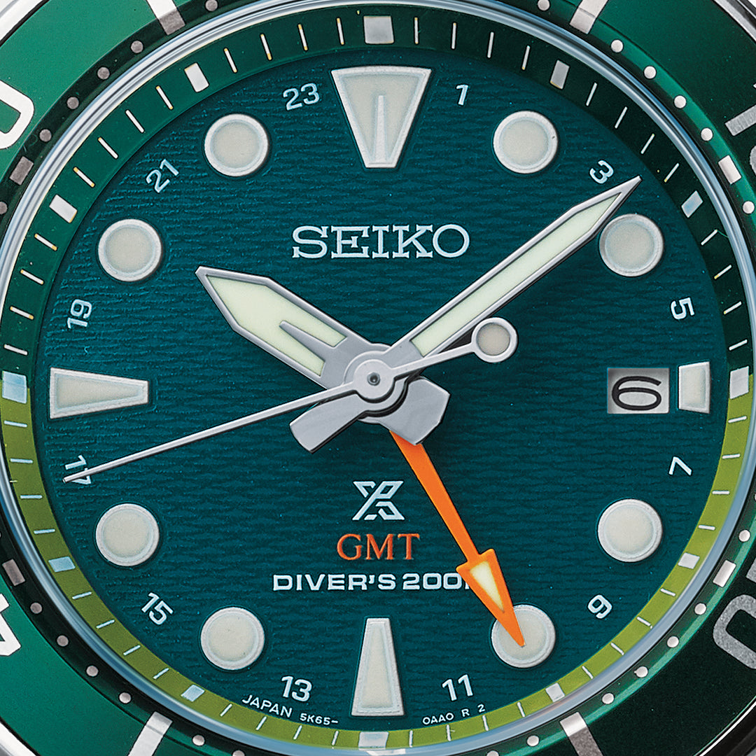 SEIKO PROSPEX SFK003J1 SEASCAPE SUMO SOLAR GMT DIVER MEN WATCH