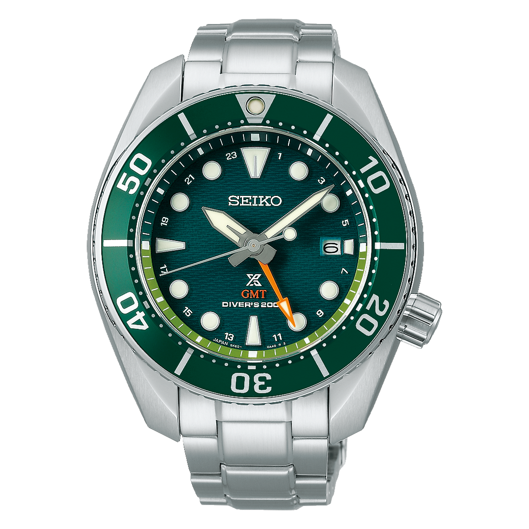 SEIKO PROSPEX SFK003J1 SEASCAPE SUMO SOLAR GMT DIVER MEN WATCH