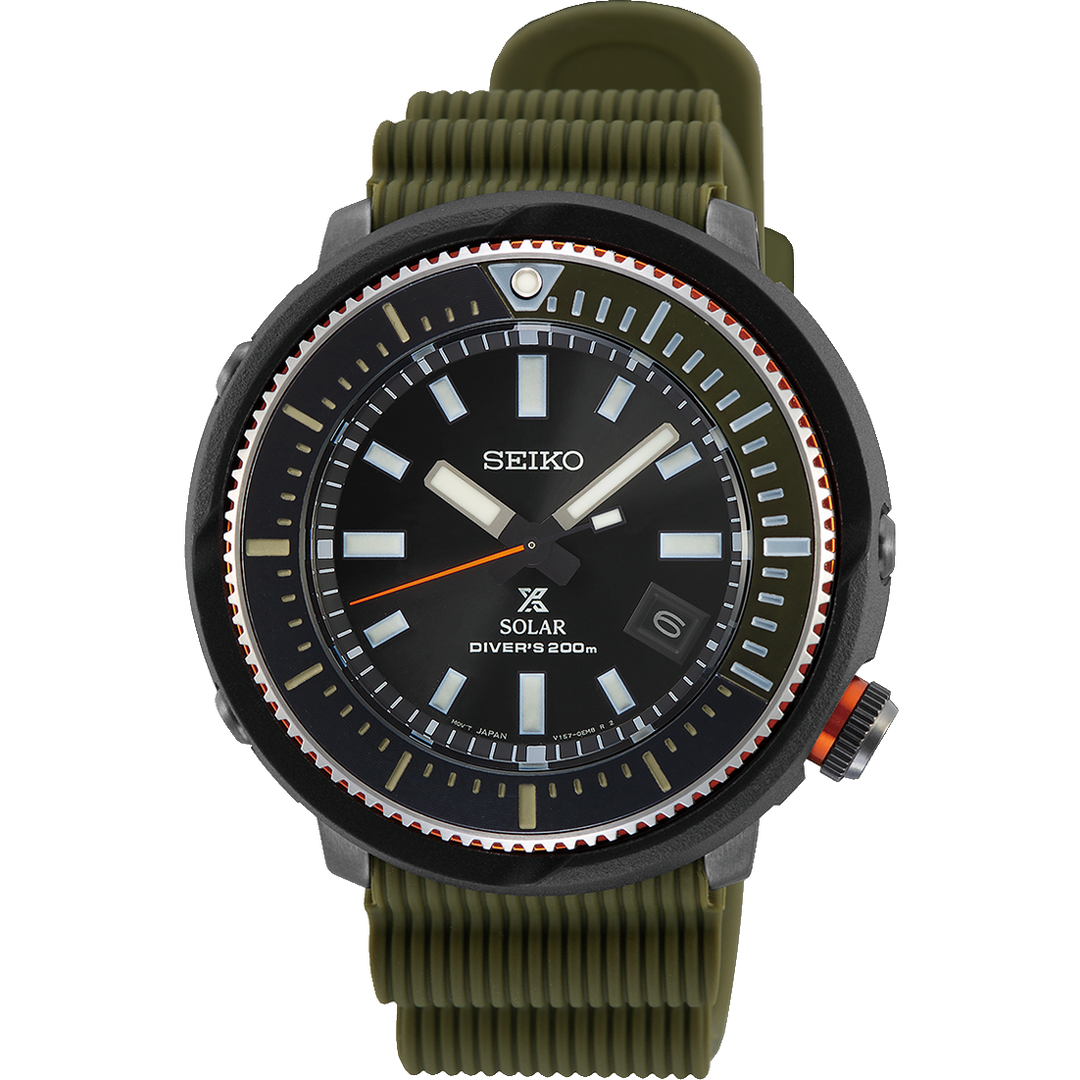 SEIKO PROSPEX SNE547P1 STREET TUNA SOLAR MEN WATCH CITY CHAIN