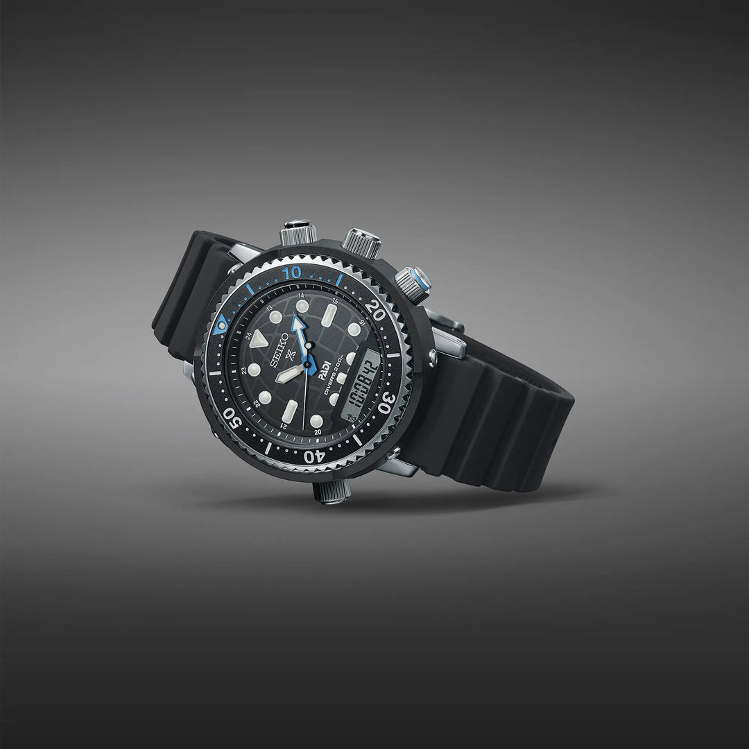 SEIKO PROSPEX SNJ035P1 PADI SPECIAL EDITION "ARNIE" SOLAR HYBRID DIVER'S 40TH ANNIVERSARY MEN WATCH