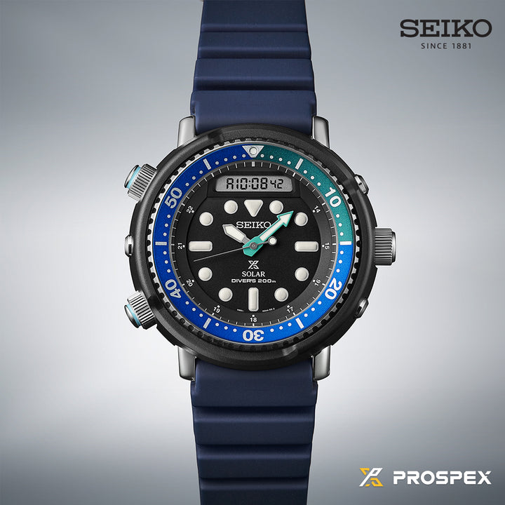 SEIKO PROSPEX SNJ039P1 TROPICAL LAGOON SPECIAL EDITION HYBRID DIVER'S MEN WATCH