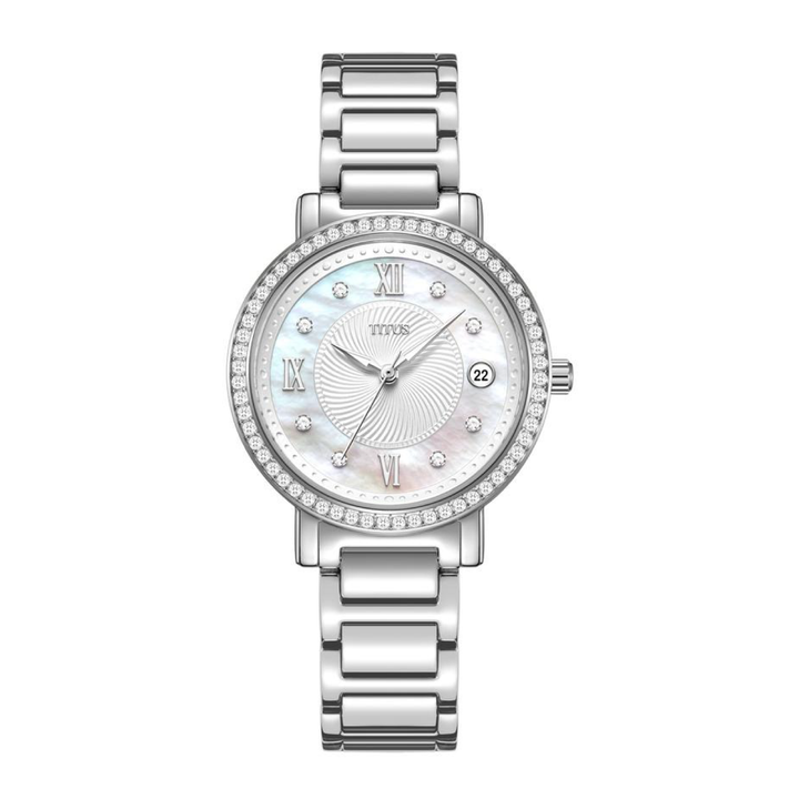 SOLVIL ET TITUS CHANDELIER W06-03200-001 3 HANDS DATE QUARTZ WOMEN WATCH