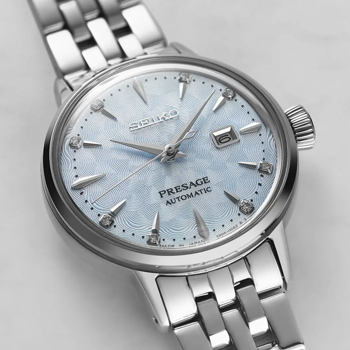 SEIKO PRESAGE SRE007J1 COCKTAIL TIME "SKY DIVING" DIAMOND TWIST WOMEN WATCH