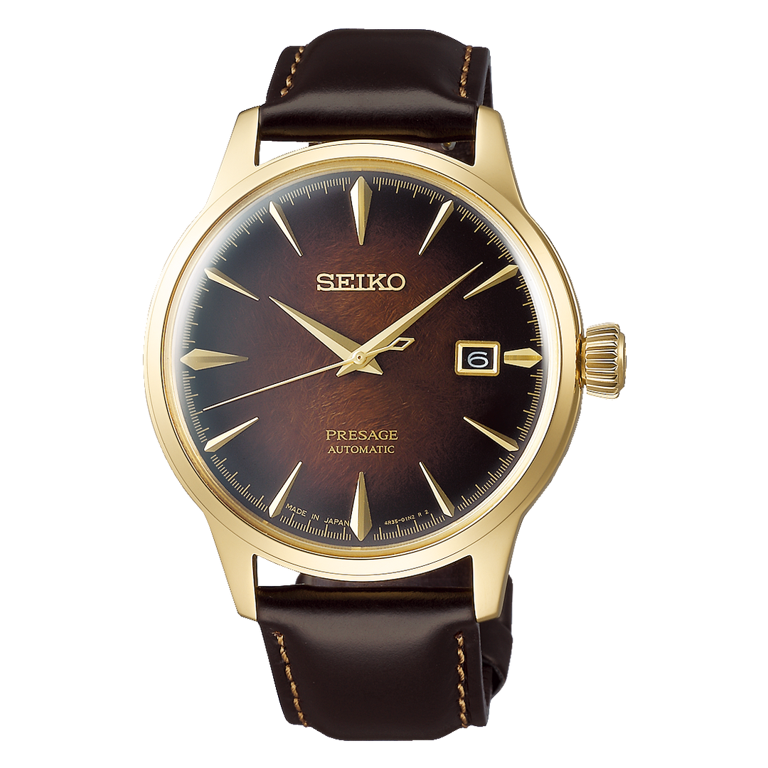 SEIKO PRESAGE SRPD36J1 LIMITED EDITION COCKTAIL TIME "OLD FASHIONED" AUTOMATIC MEN WATCH
