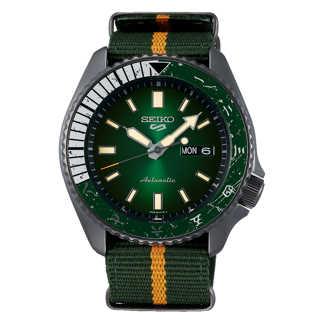 SEIKO 5 SPORTS SRPF73K1 NARUTO & BORUTO LIMITED EDITION - ROCK LEE