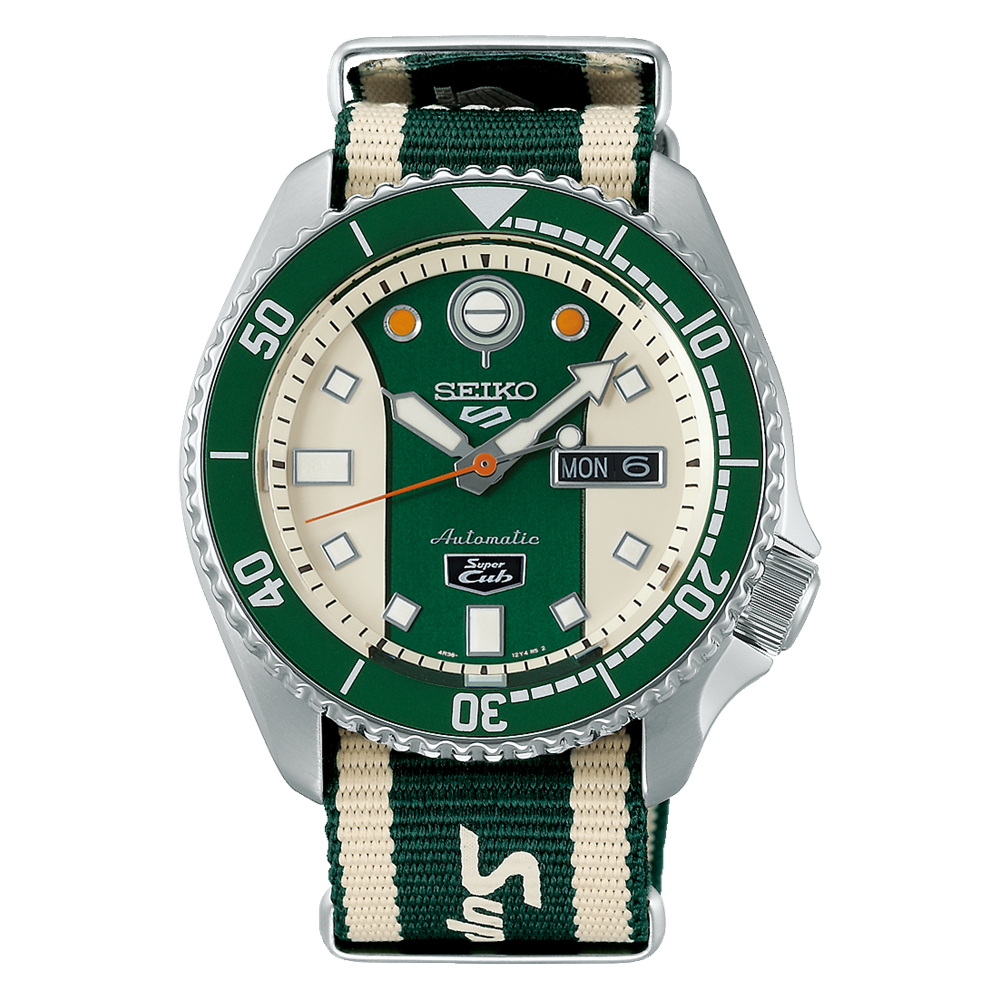 SEIKO 5 SPORTS SRPJ49K1 LIMITED EDITION HONDA SUPER CUB MEN WATCH