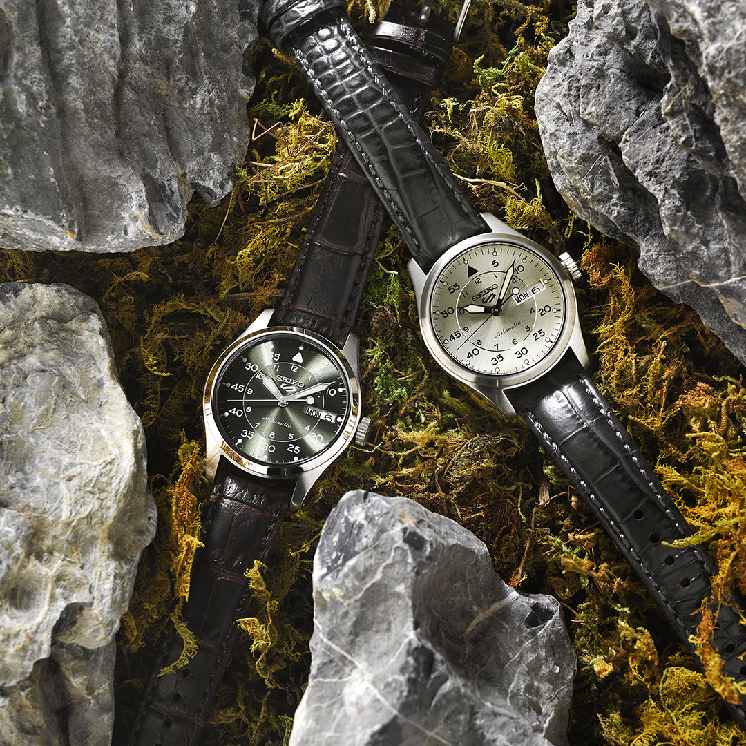 Seiko 5 discount champagne dial