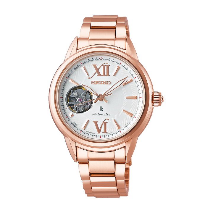 SEIKO LUKIA SSA794J1 AUTOMATIC 4R OPEN HEART WOMEN WATCH