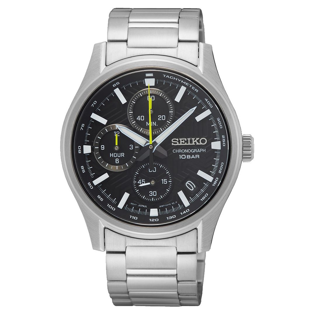 Seiko black watches for men hotsell