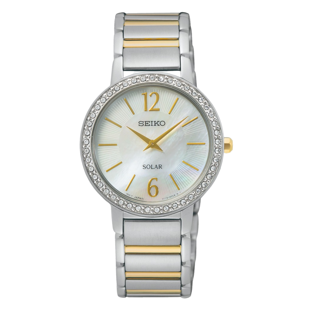 Seiko analog quartz solar watch best sale