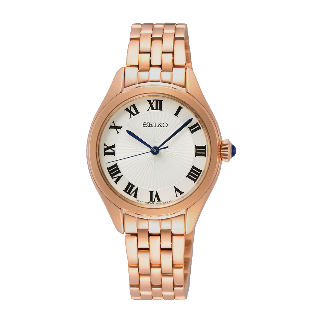 SEIKO SUR332P1 QUARTZ ANALOG 3 HANDS WOMEN WATCH