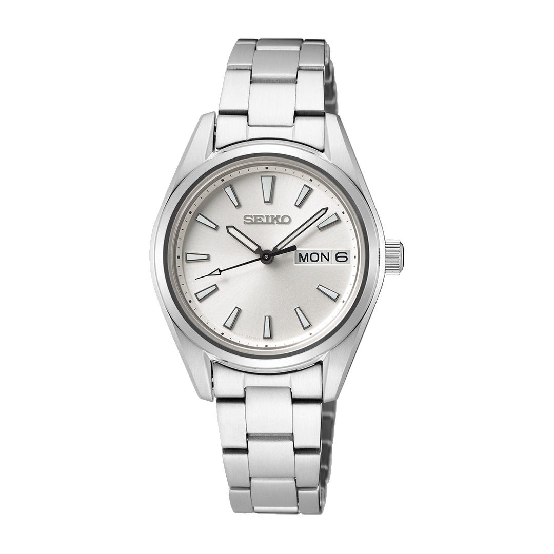 SEIKO SUR349P1 QUARTZ ANALOG 3 HANDS DATE WOMEN WATCH