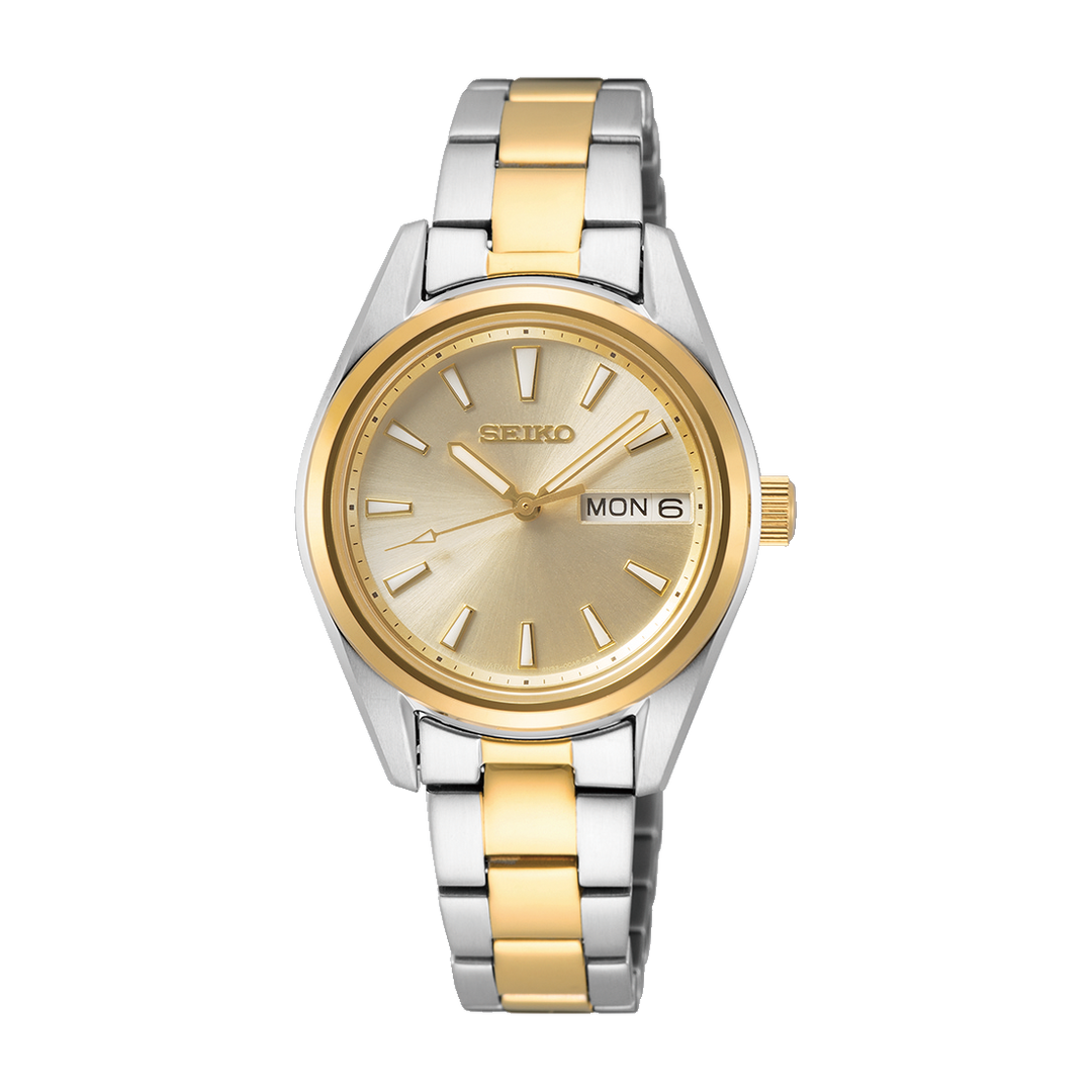 SEIKO SUR354P1 QUARTZ ANALOG 3 HANDS DATE WOMEN WATCH