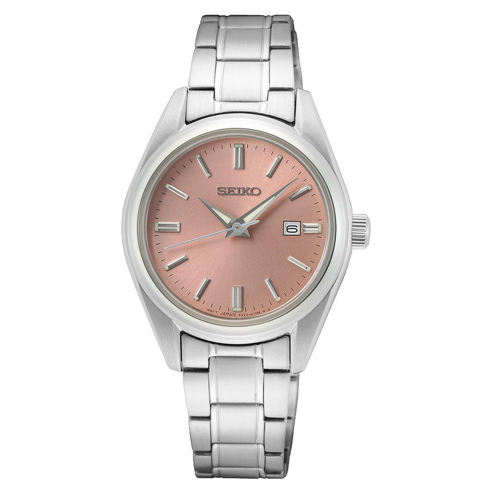 SEIKO SUR529P1 QUARTZ ANALOG 3 HANDS DATE WOMEN WATCH