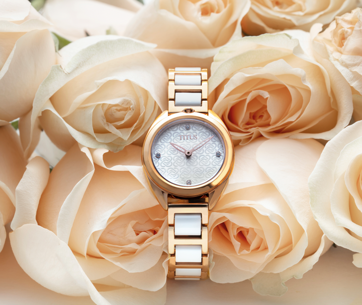 SOLVIL ET TITUS RING & KNOT W06-03172-003 2 HANDS QUARTZ WOMEN WATCH