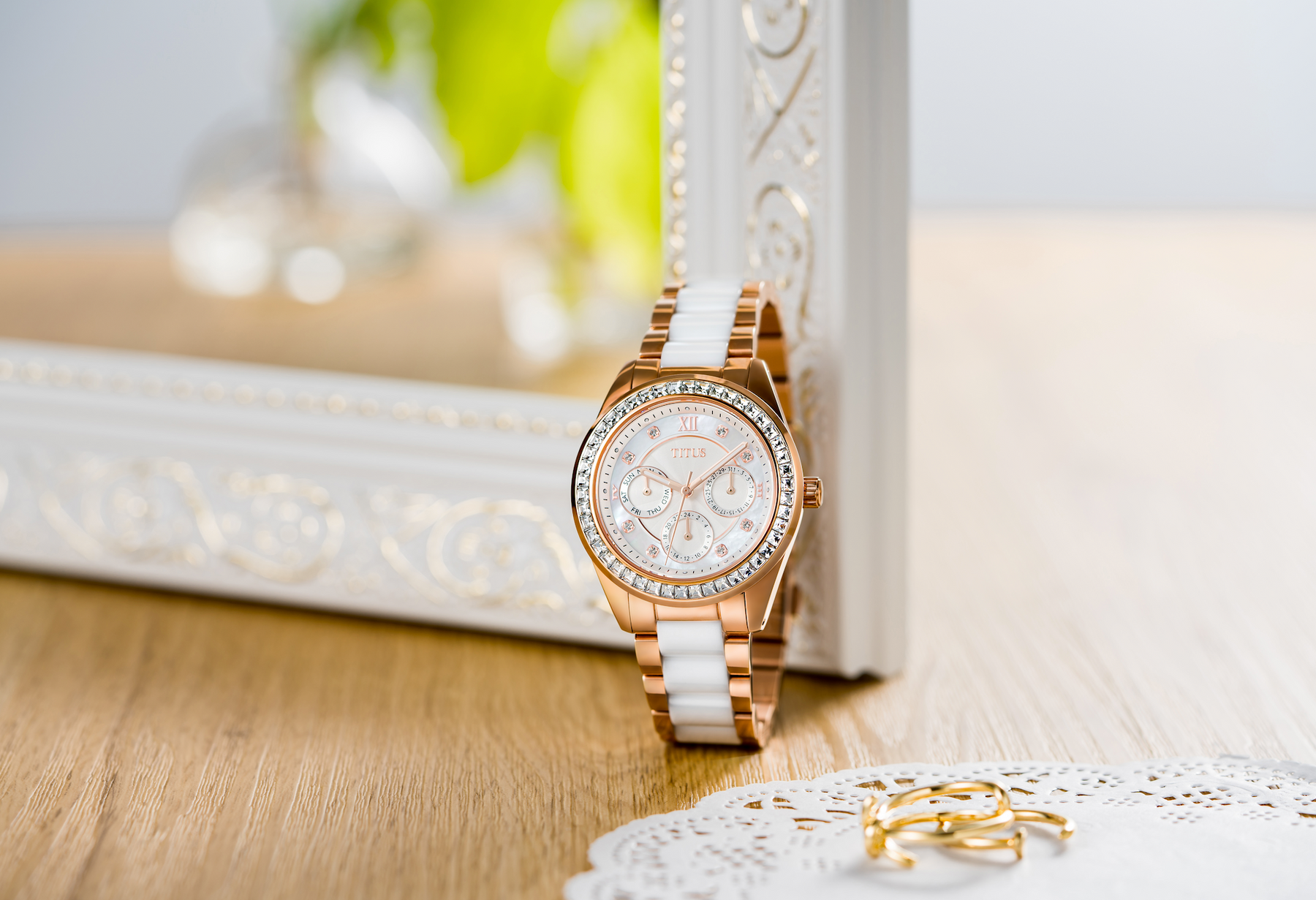 Titus rose gold watch clearance