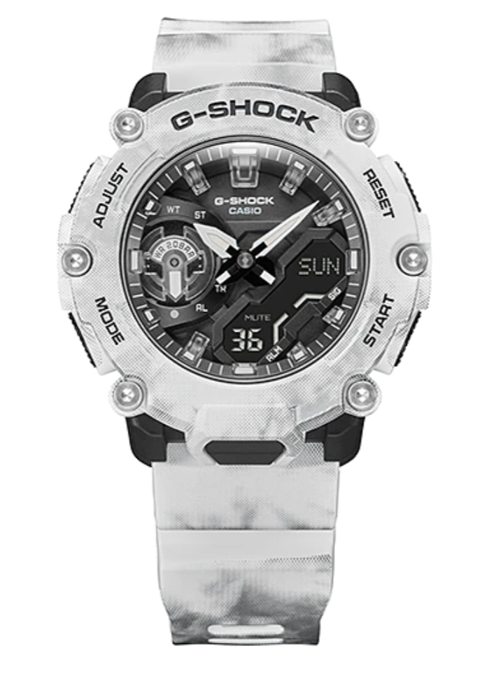 CASIO G-SHOCK GA-2200GC-7ADR SPECIAL COLOUR MODELS WHITE WATCH
