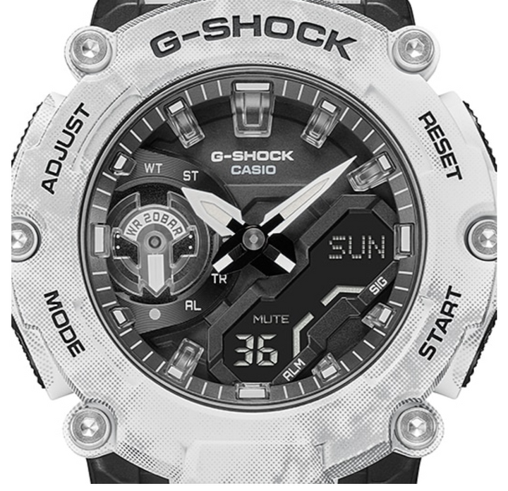 CASIO G-SHOCK GA-2200GC-7ADR SPECIAL COLOUR MODELS WHITE WATCH