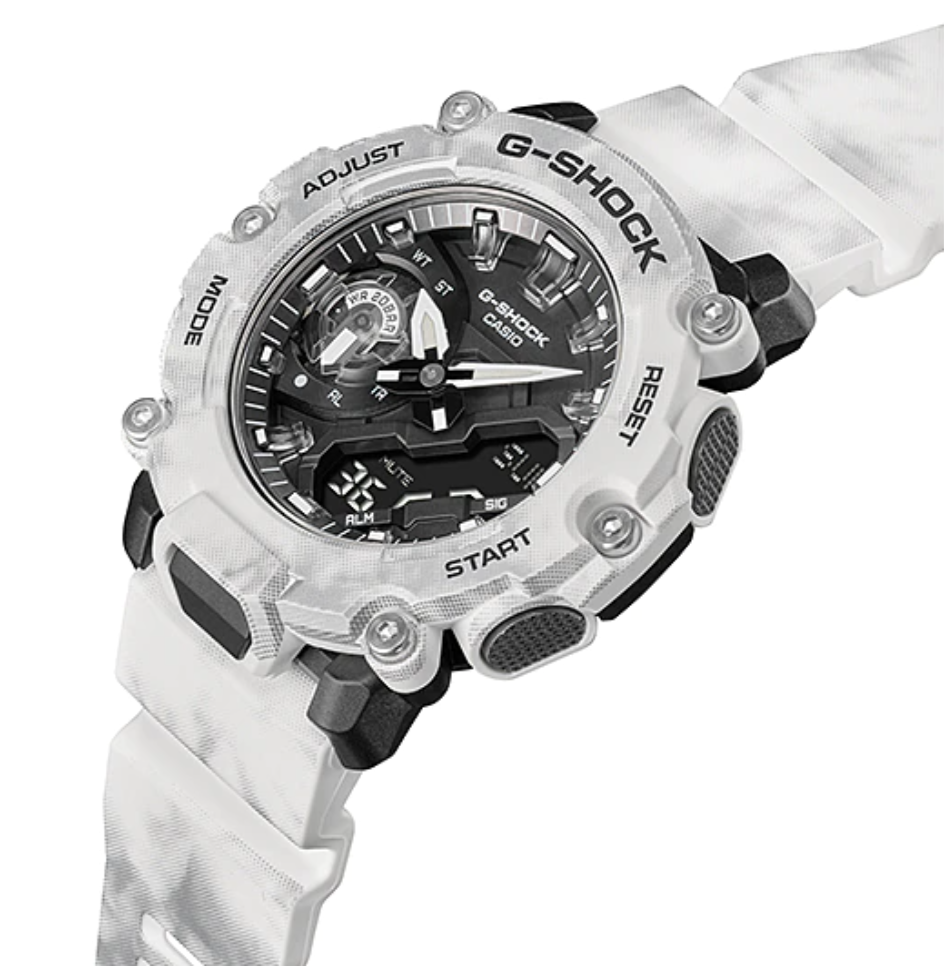 CASIO G-SHOCK GA-2200GC-7ADR SPECIAL COLOUR MODELS WHITE WATCH