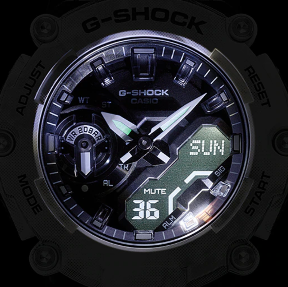 CASIO G-SHOCK GA-2200GC-7ADR SPECIAL COLOUR MODELS WHITE WATCH