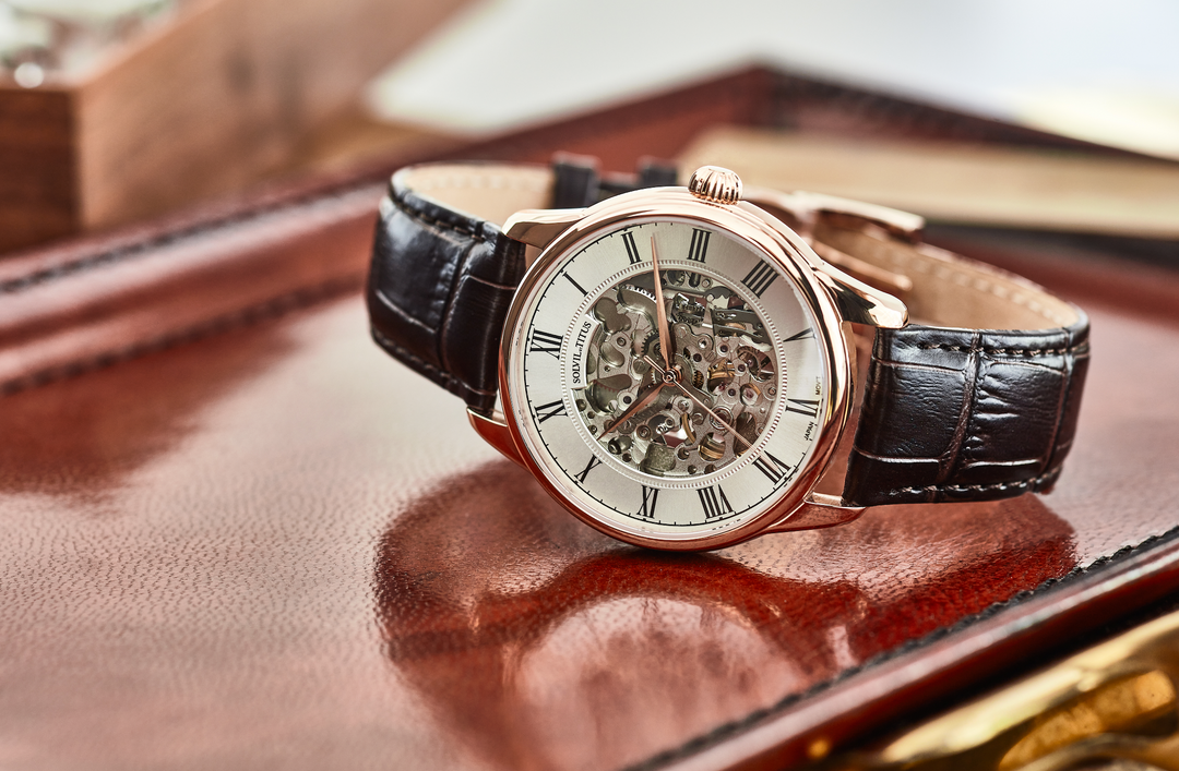 SOLVIL ET TITUS EXQUISITE W06-03234-004 3 HANDS AUTOMATIC MEN WATCH