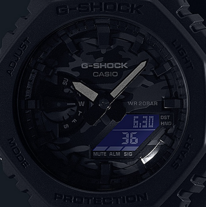 CASIO G-SHOCK GA-2100CA-8ADR SPECIAL COLOUR MODELS BLACK WATCH