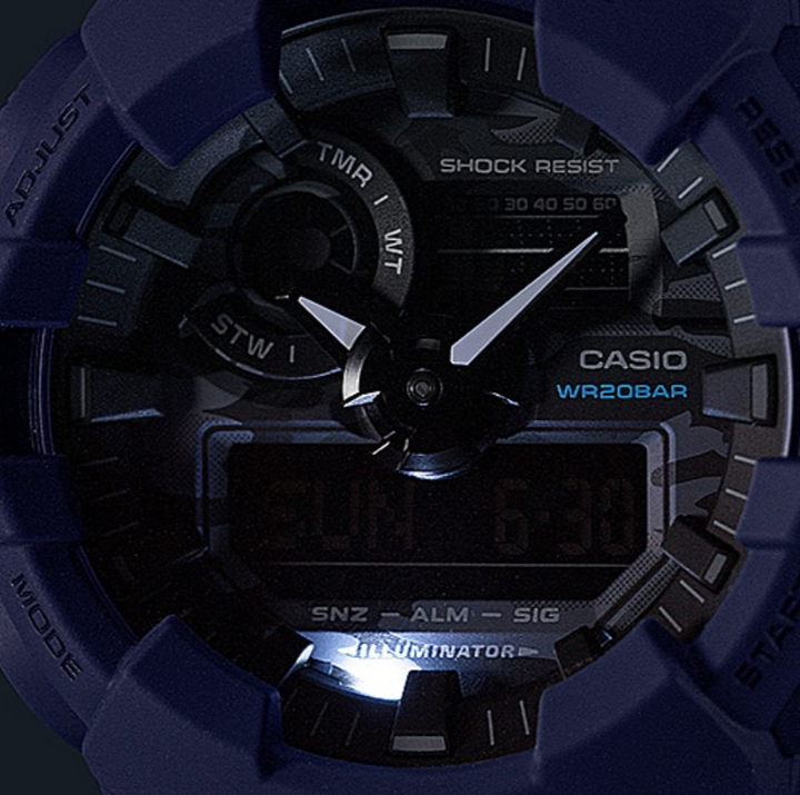 CASIO G-SHOCK GA-700CA-2ADR SPECIAL COLOUR MODELS BLUE WATCH