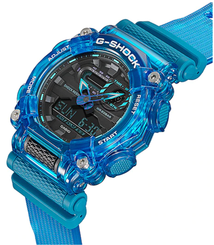 g shock skeleton green