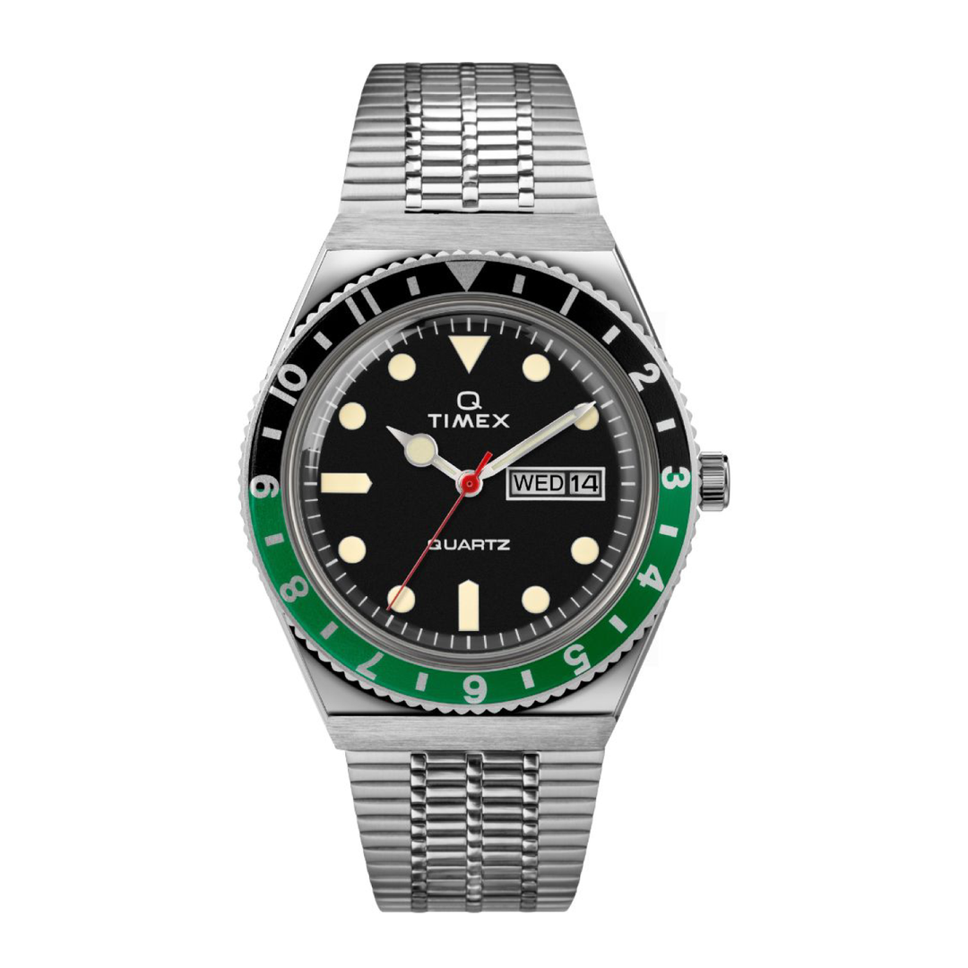 Q TIMEX REISSUE QUARTZ 3 HANDS DATE MEN WATCH