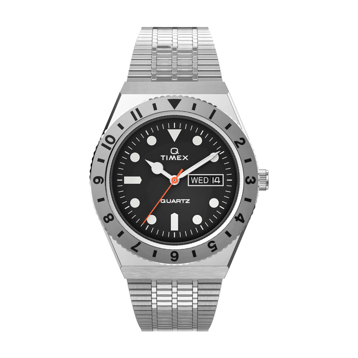 Q TIMEX REISSUE QUARTZ 3 HANDS DATE MEN WATCH