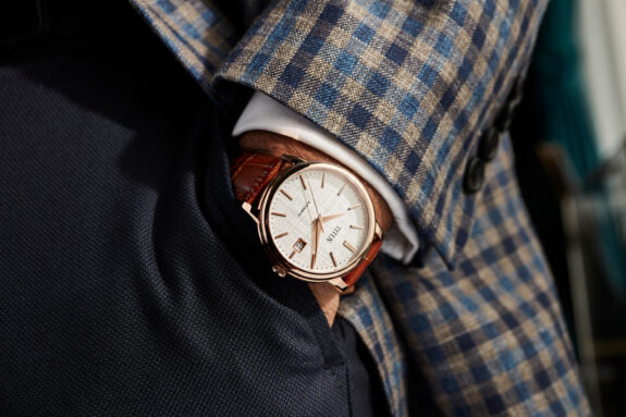 SOLVIL ET TITUS THE DAWN W06-03247-002 3 HANDS DATE MECHANICAL MEN WATCH