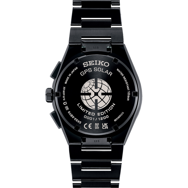 SEIKO ASTRON SSH127J1 "SUPER NOVA GREEN" LIMITED EDITION GPS SOLAR 5X53 DUAL-TIME MEN WATCH