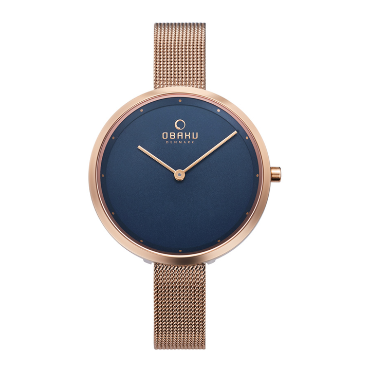 OBAKU DOK AZURE MESH STAINLESS STEEL WOMEN WATCH