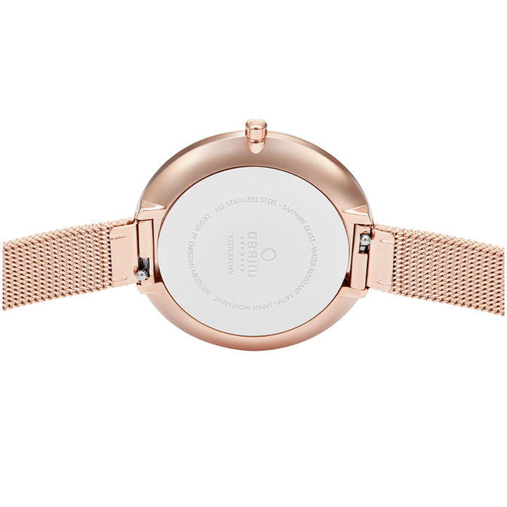 OBAKU DOK AZURE MESH STAINLESS STEEL WOMEN WATCH