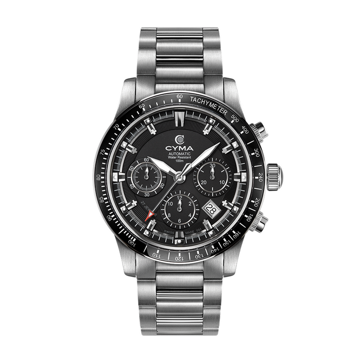 CYMA W02-00608-001 GRAND MAESTRO THE STEEL CROSS LIMITED EDITION AUTOMATIC CHRONOGRAPH MEN WATCH